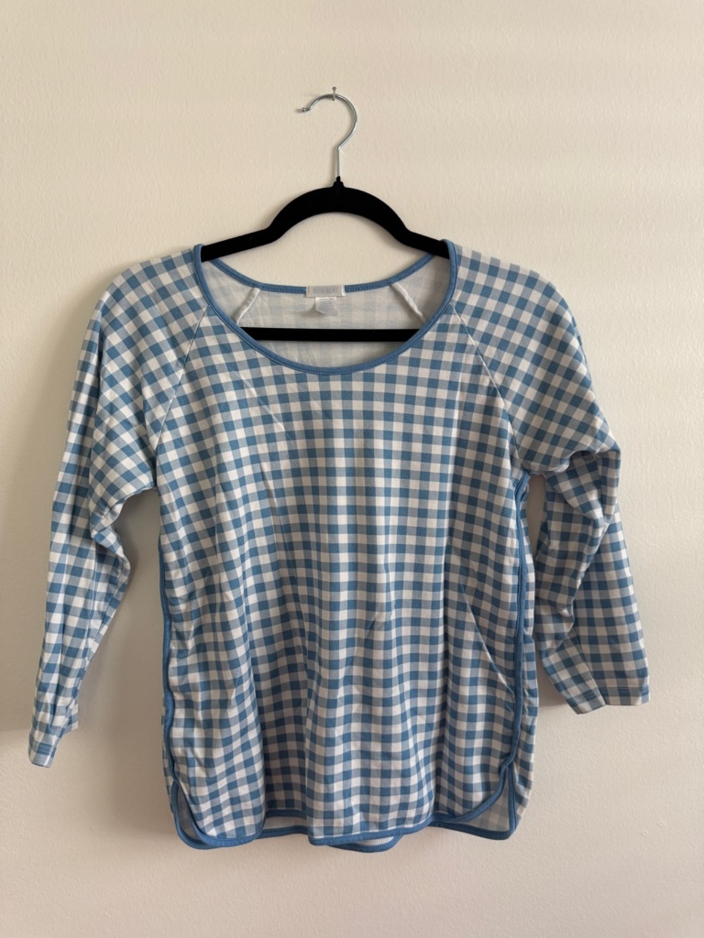 LAKE Women’s gingham pima cotton pajamas - size S